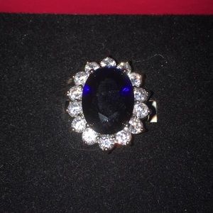 Kenneth Jay Lane Princess Diana Sapphire Ring